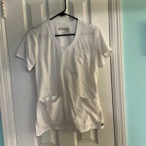 Greys anatomy white scrub top